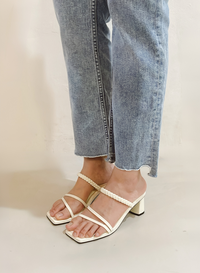 ROSELLE BLOCK HEELS (BROKEN WHITE)