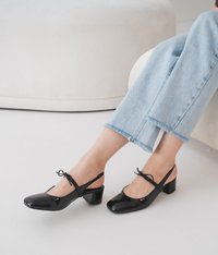 BOW KNOT MARYJANES (BLACK)