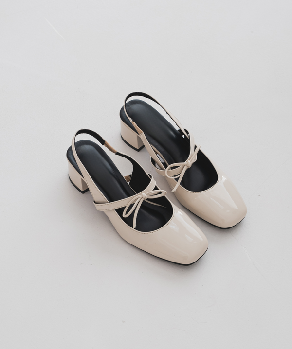 BOW KNOT MARYJANES (IVORY)