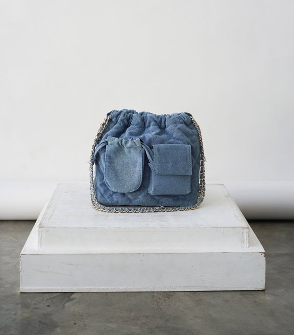 LEAH DENIM BAG (LIGHT DENIM)