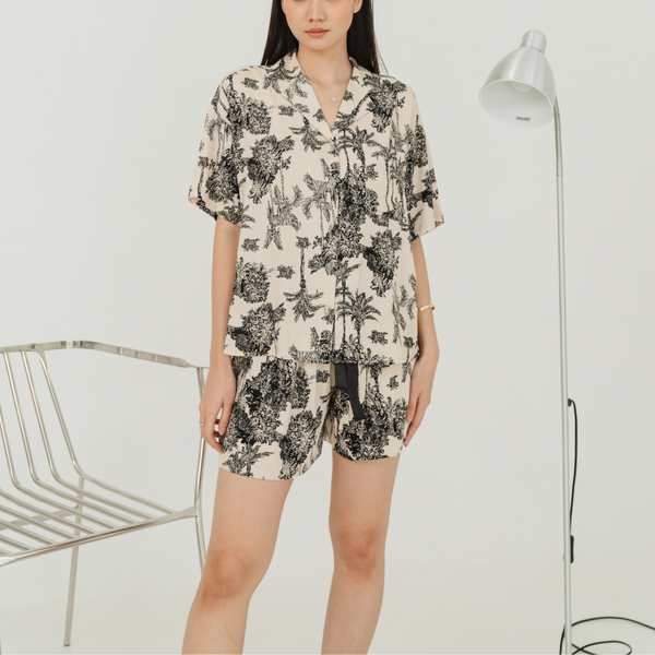 LOIS PYJAMAS SET (BLACK)