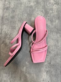 ROSELLE BLOCK HEELS- BABY PINK (SIZE 36)