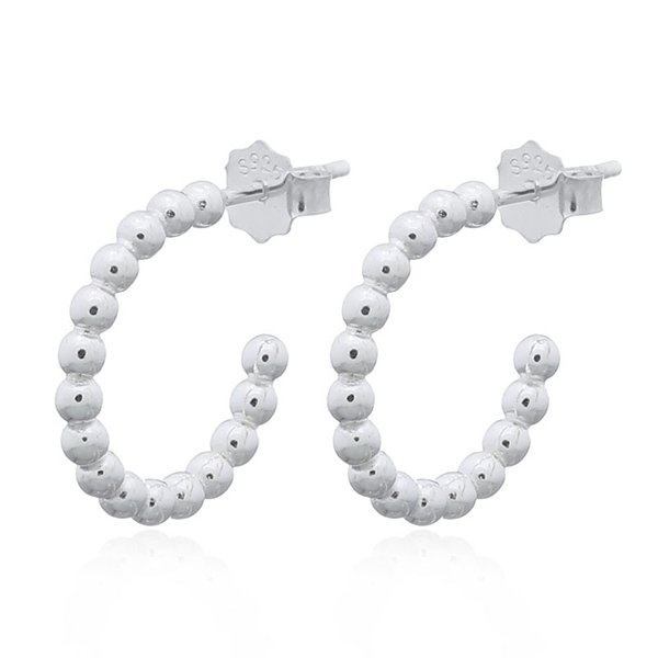 BEADED CURVE STUD EARRINGS- 18581 / 90846S