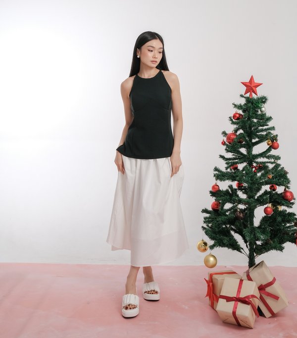 COSETTE PLATFORM SANDALS (WHITE)