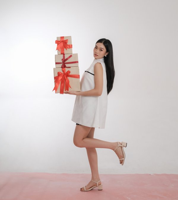 CELESTIA ANKLE STRAP HEELS (CREAM BLUSH)