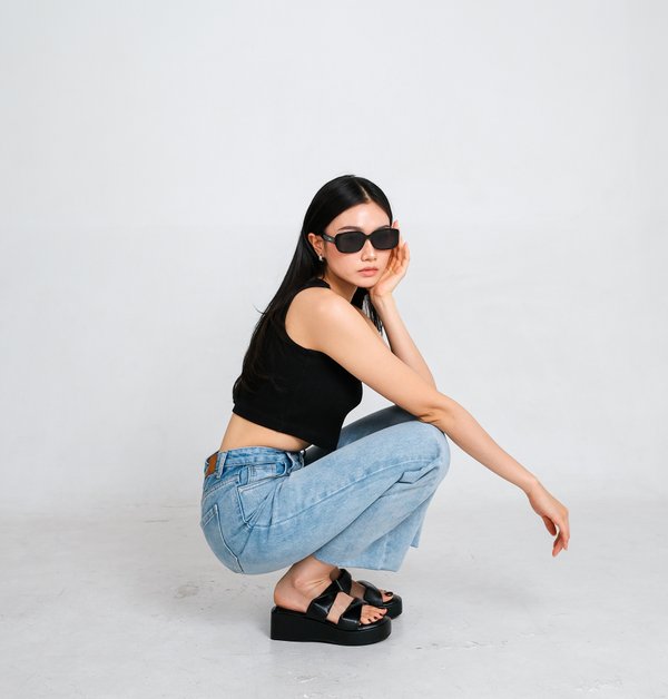 LYLA PLATFORM SANDALS (BLACK)