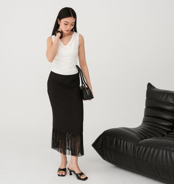 TRICIA PEBBLE HEELS (BLACK)