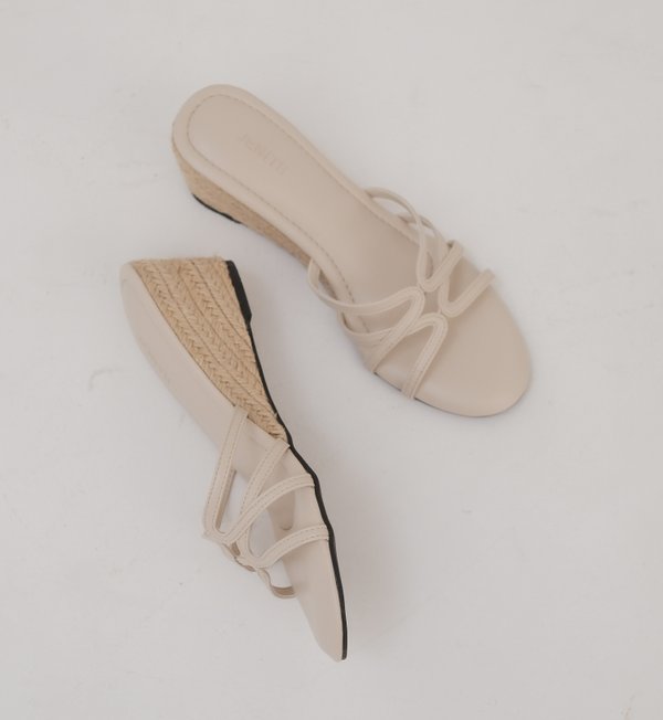 ZIG ZAG ESPADRILLE WEDGE (OAT)