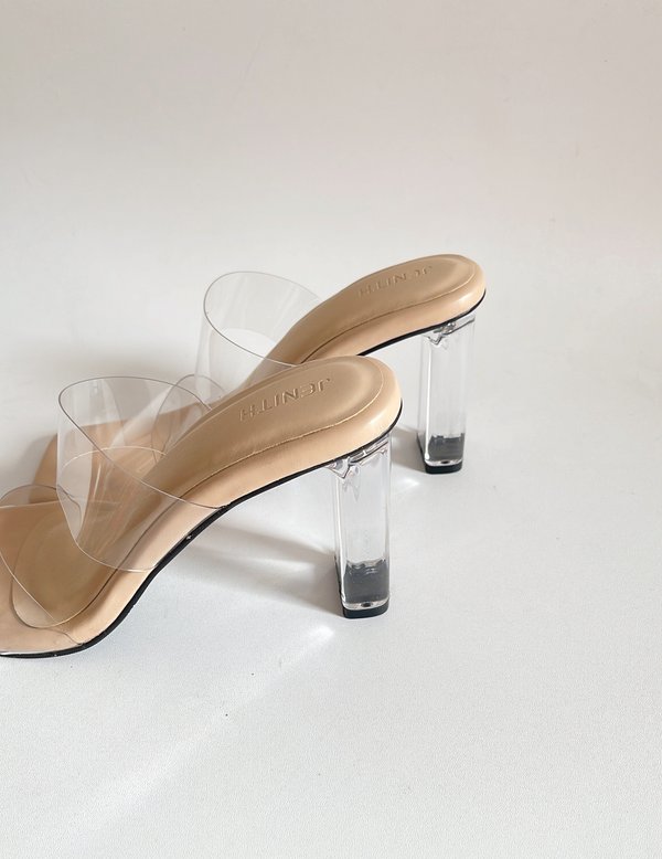 BELLE TRANSPARENT HEELS (9CM)